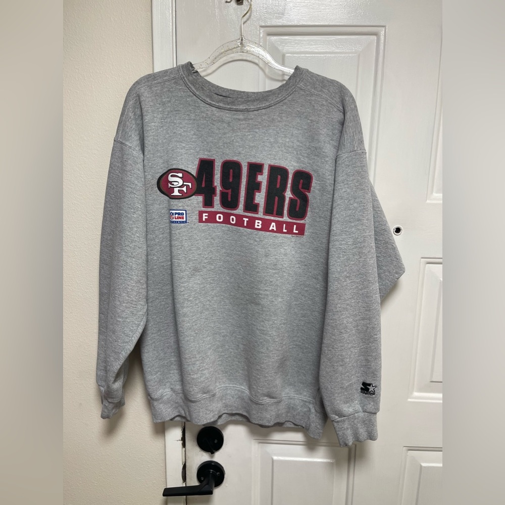 Vintage San Francisco 49ers Crewneck Starter Pro Line Size XL